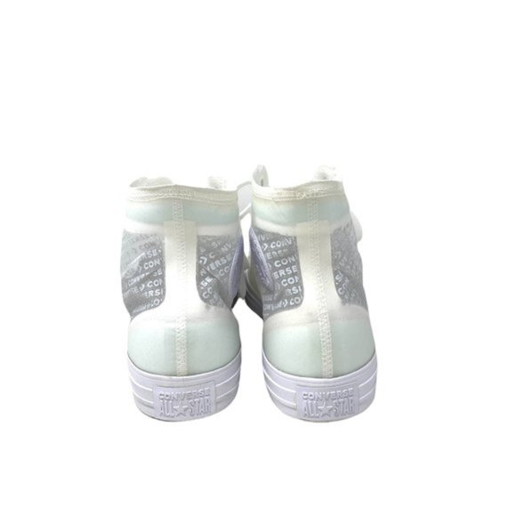 Converse Men's Size12 CTAS HI TRANSLUCENT WHITE Canvas Synthetic Sneakers - Picture 3 of 9